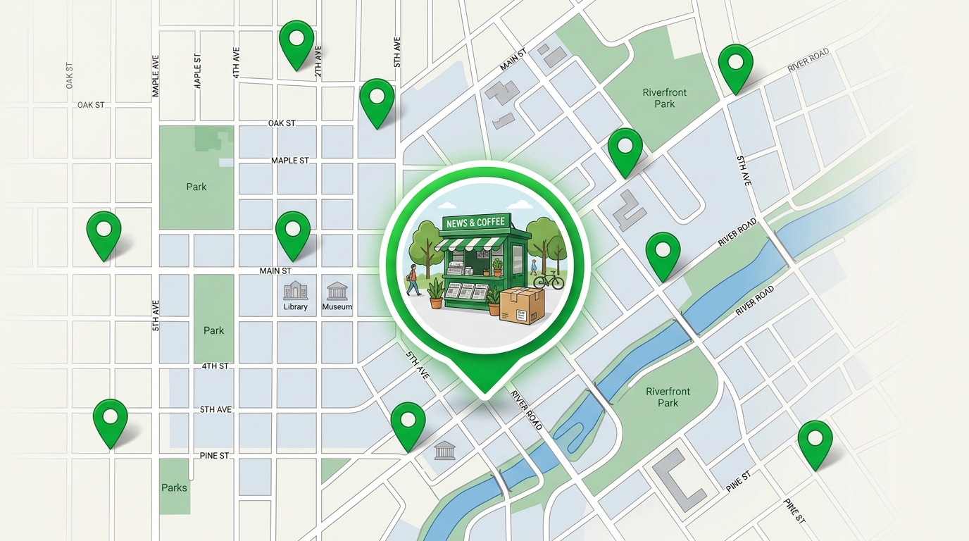 Puntos UrbanPoint en el mapa